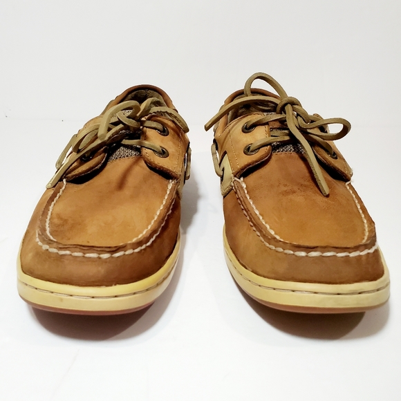 Sperry Top Sider Brown Tan Leather Boat Shoe Men's Size 8.5M 9276619 K-5 CH-196 - Picture 5 of 11